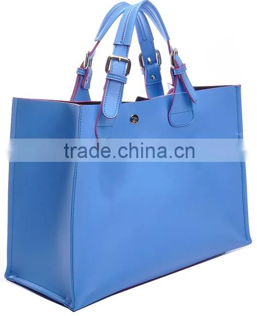 2014 fashion geunine leather handbags in name brand