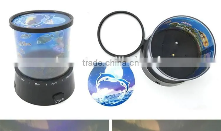 Kids Doodle Flashing Lamp Sea World DIY Led Projector