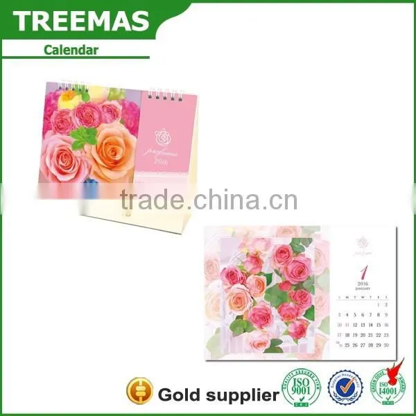Custom design paper perfume calendar clocks for elderly christmas english china supplier