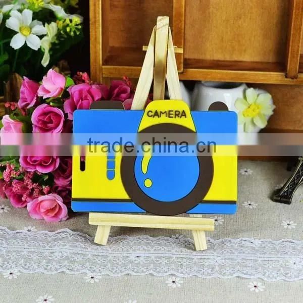 new products 2014 bag accessory blank PVC soft travel luggage tags factory wholesale