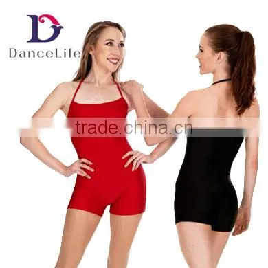 A2622 Shorty Halter Unitards women spandex sexy unitard wholesale ballet dance unitards ballet unitards