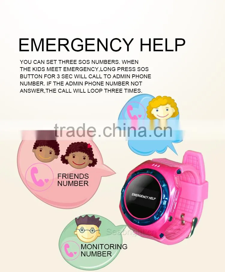 Waterproof Children GPS AGPS LBS Positioning Smart Watches Phone Two-way Convers