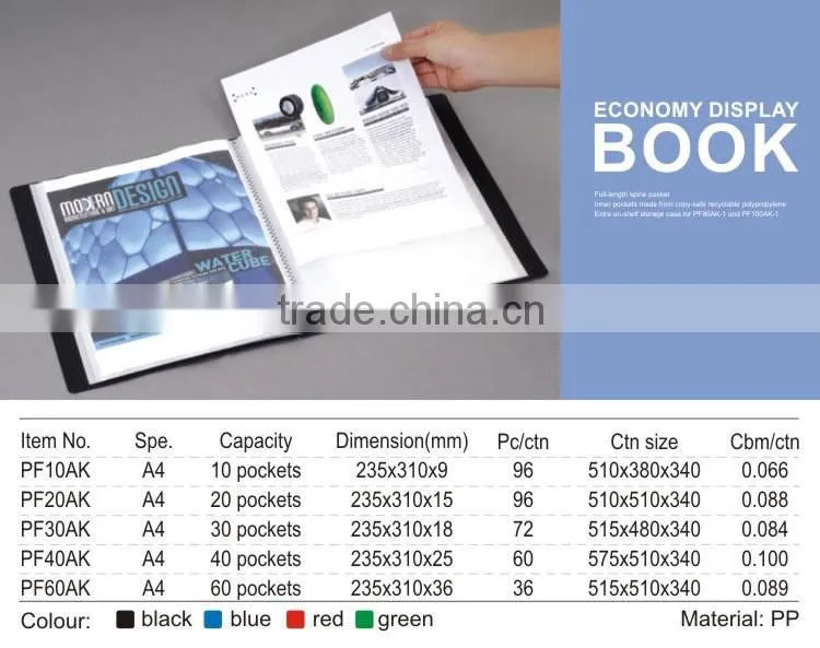 Promotional plastic file folder assorted