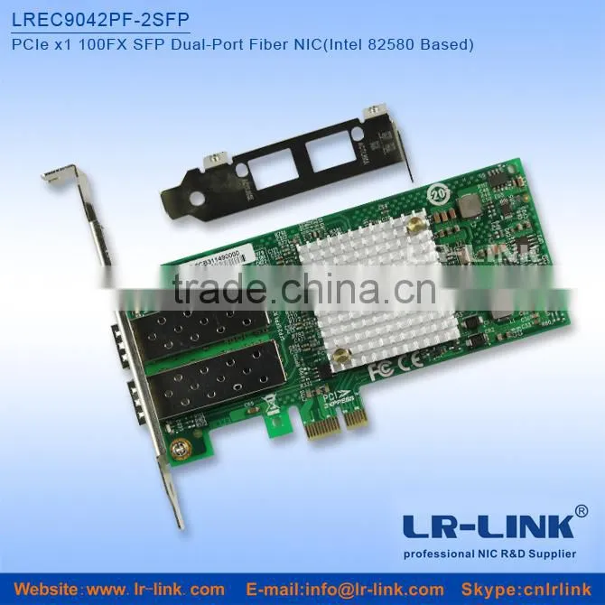 PCIe Intel 82574 Chipset PCI Express x1 100Mbps MM SC Port Fiber Optic Fast Ethernet PXE Types of Boot Room PCIe Lan Card