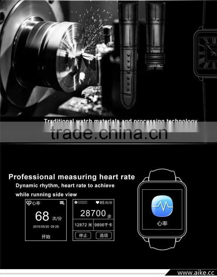 2015 F2 bluetooth Smart Watch Support Gesture and Voice Control MTK2502 1.55" IPS Screen For IOS and Android Smart Phone
