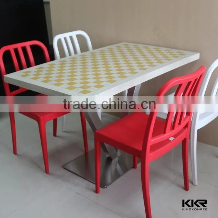 Marble top dining table,restaurant dining table and chairs