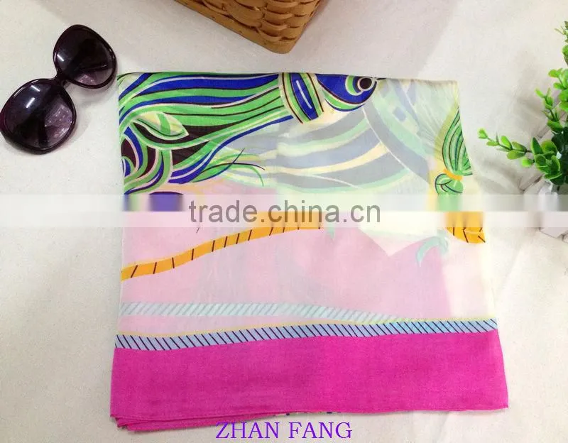 Summer beach pareo,Long scarf for women,Fashion chinese silk scarf