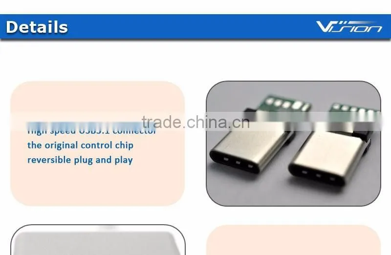 Vision new product high speed USB3.1 to VGA adapter for Mac.