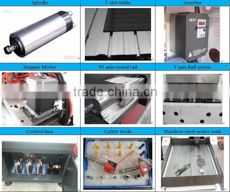 cnc router metal cutting machine for aluminum/copper/iron