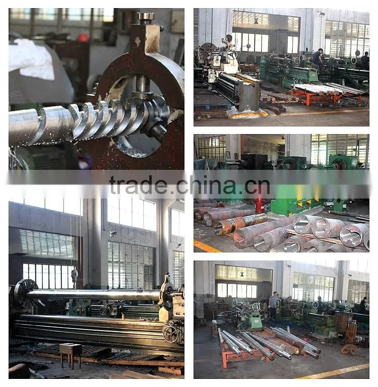 single extruder granulation screw and barrel for plastic machine