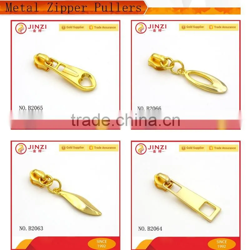 Metal zipper puller custom metal zipper pulls zipper slider for Garments