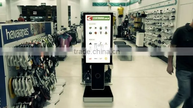 TFT Type and Indoor Application waterproof touch screen kiosk