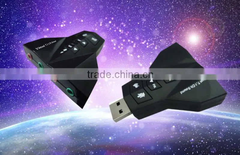 USB 2.0 7.1 Channel 3D Audio sound card adarptor