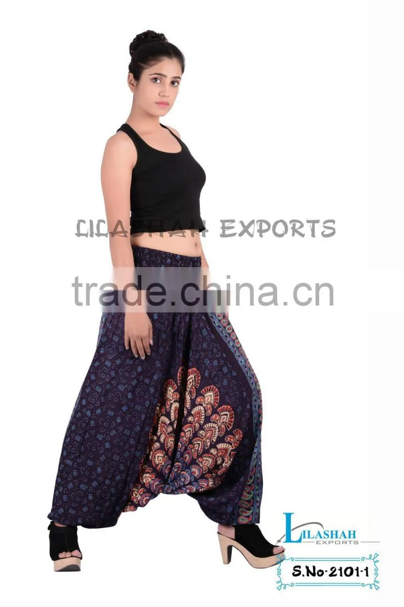 2101 Rayon Mandala Pants Rayon Trousers harem pants jaipur print trousers