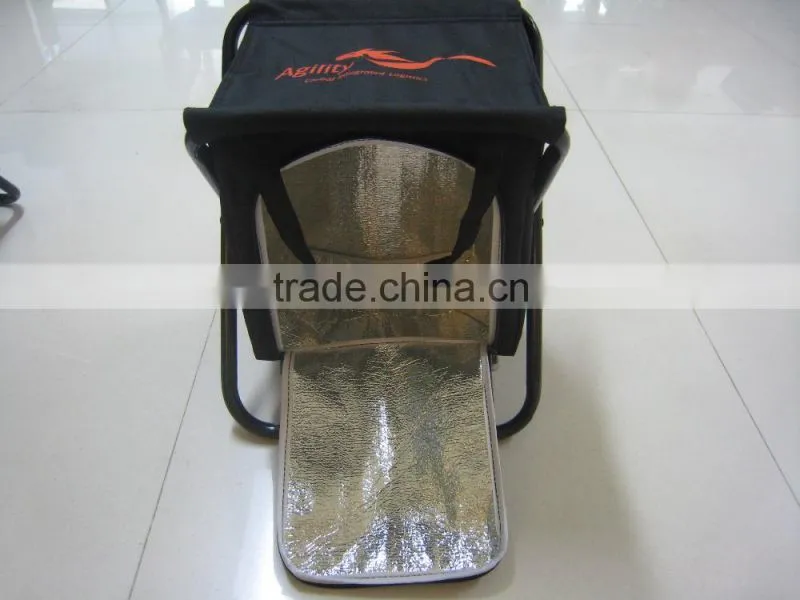 Travel Folding Beach Chair with Cooler Bag