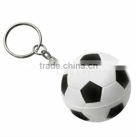 Made in China football shaped stress ball,pu stress key chain,pu key chain