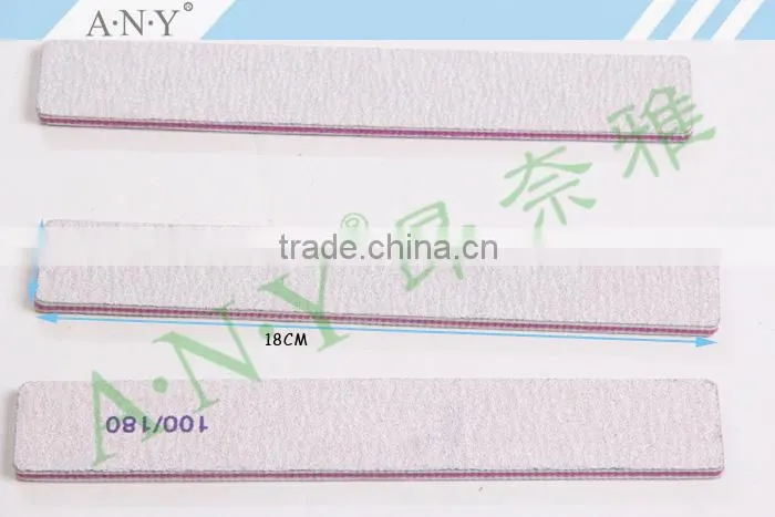Professional Nail Art Manicure Tools White Color Paper Nailf File Wide Shape