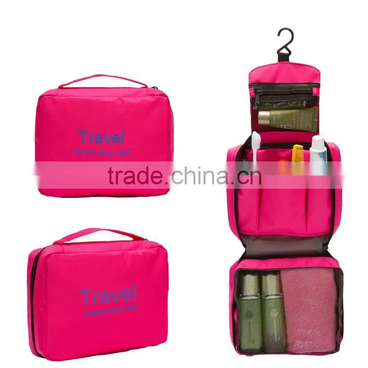 Suitcase Type Large Capacity Travel Bag Hanging Toiletry Bag