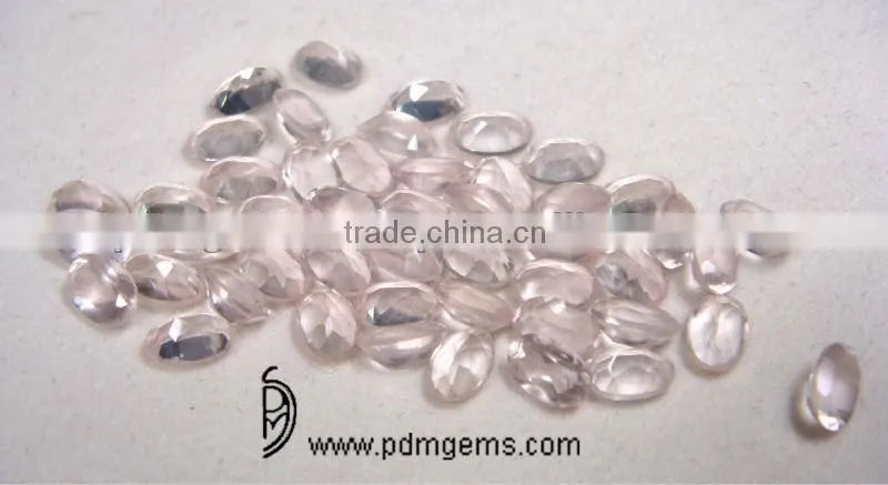 Rose Quartz Oval Faceted Cut Lot For Necklaces From Wholesaler