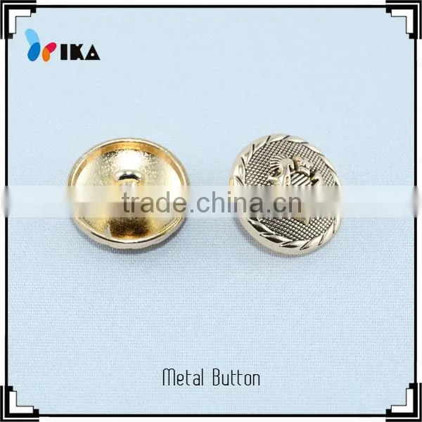 zinc alloy metal sew on button with custom logo