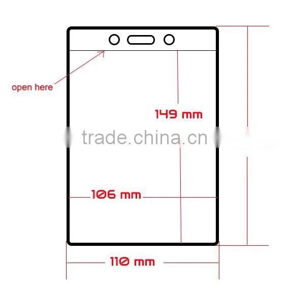 China Alibaba supplier custom made Rigid , Soft Clear PVC Pocket Holder