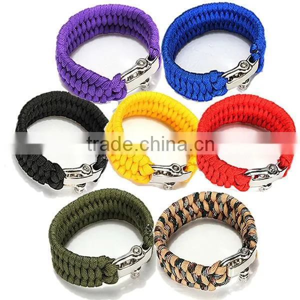 Metal ParaCord Survival Bracelet