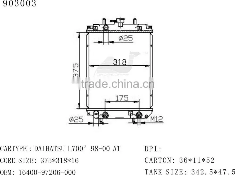 radiators for classic cars,DAIHATSU L700' 98-00 AT