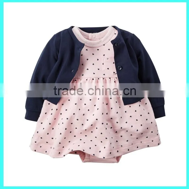 Professional toddler boutique clothing girls lovely new style baby dress designs