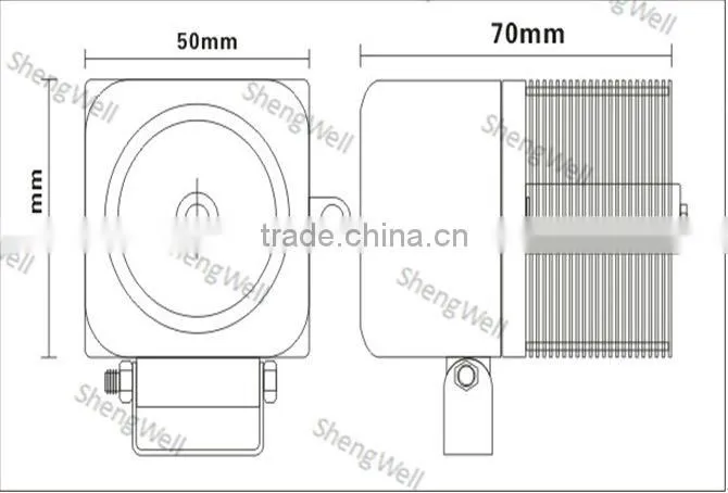 2"10W 9--32V CREE LEDs 900Lumen IP67 10W CREE LED driving light