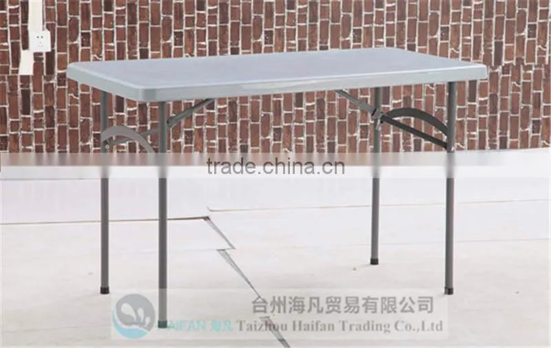 easy installation 4FT plastic folding side table/hot sell outdoor table