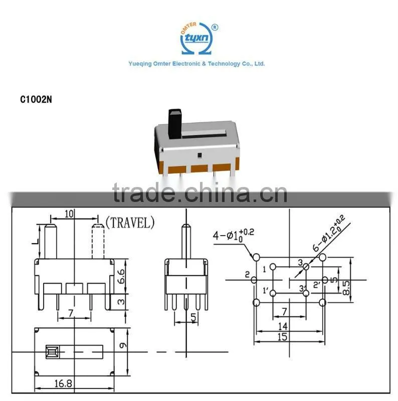 C1002N 11mm slide potentiometer