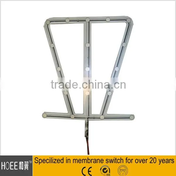 China custom made Flexible and thinnest conductive silver ink and carbon printing circuit,without overlay
