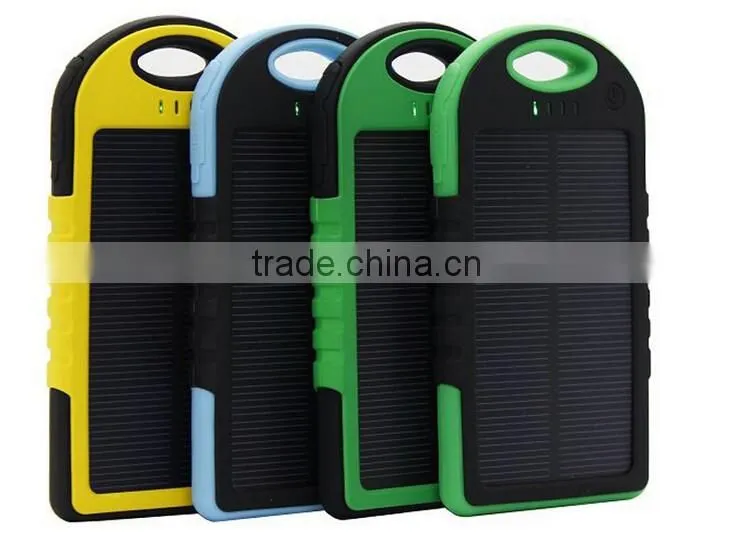 Manufacturer china,10000mAh portable solar charger solar cell phone charger with CE ROHS