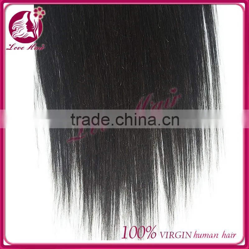 Highest Feedback Wholesale In Stock Straight Unprocessed 100% Chinese hair Clips hair Extensions