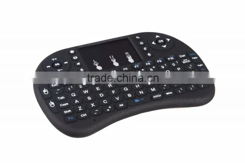 2016 2.4G Wireless Keyboard for OTT Box/PC/Tablet PC/Smartphone QWERTY Keyboard Air Mouse