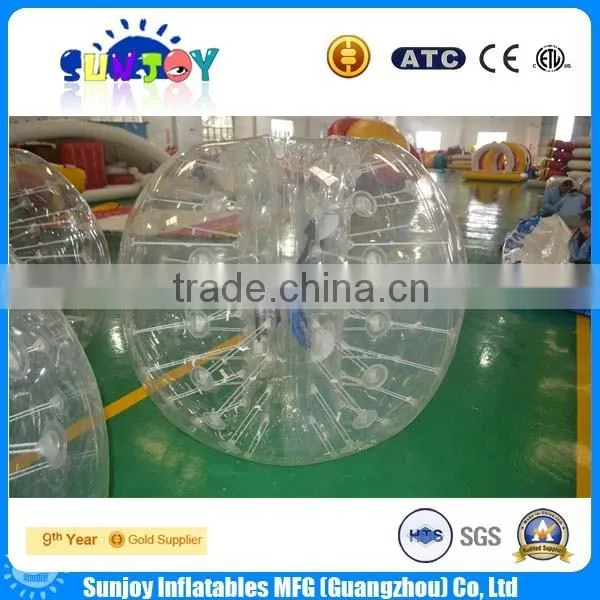 Sunjoy new product embroidery design 3 Meters double entrance inflatable zorb ball