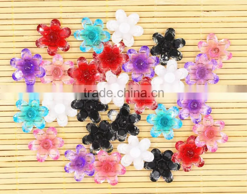resin flower shinine flower for hair clothes jewelry accessaries