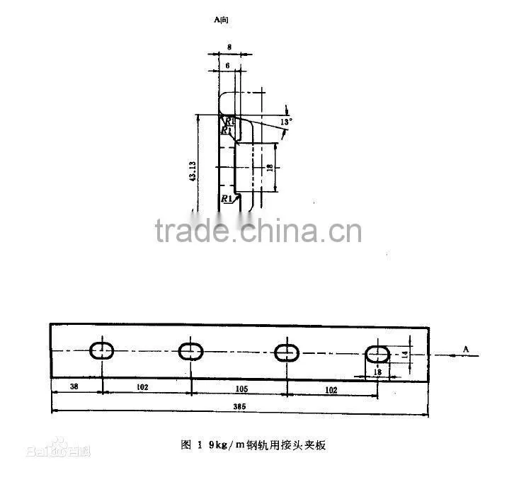 2015 connecting railroad fishplate