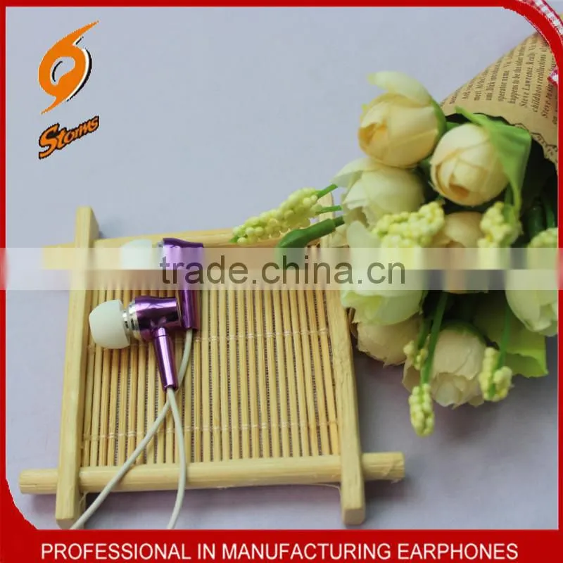 Matel earphone for mobile phone,Fashionable Earphone With Mic