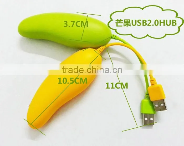 Cute 4 Port Hub High-Speed USB 2.0 Humanoid Splitter Cable Adapter for Laptop PC