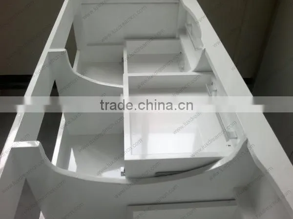white floor standing bathroom vanity series for USA market