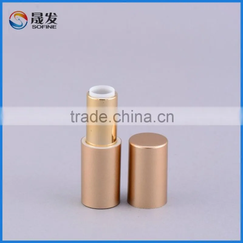 Cyllinder Unique Empty gold Lipstick Tube Lipstick case