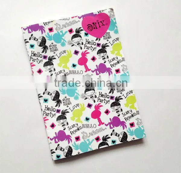 notebook w/customer design,wholesale paper notebook