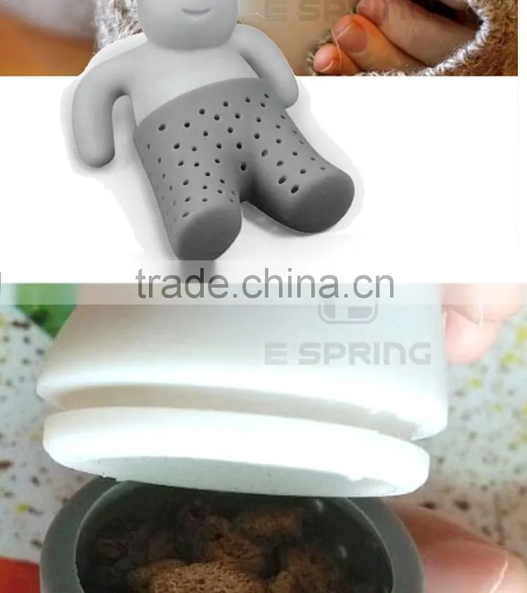 Tea tool Interesting Life partner cute Mr Teapot Tea Infuser/Tea Strainer/Coffee & Tea Sets/silicone
