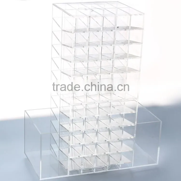 latest technology deft design various customized stylic high clear acrylic lipstick display rack wholesale