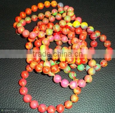 fashion transparent silicone rubber bead charm bracelet