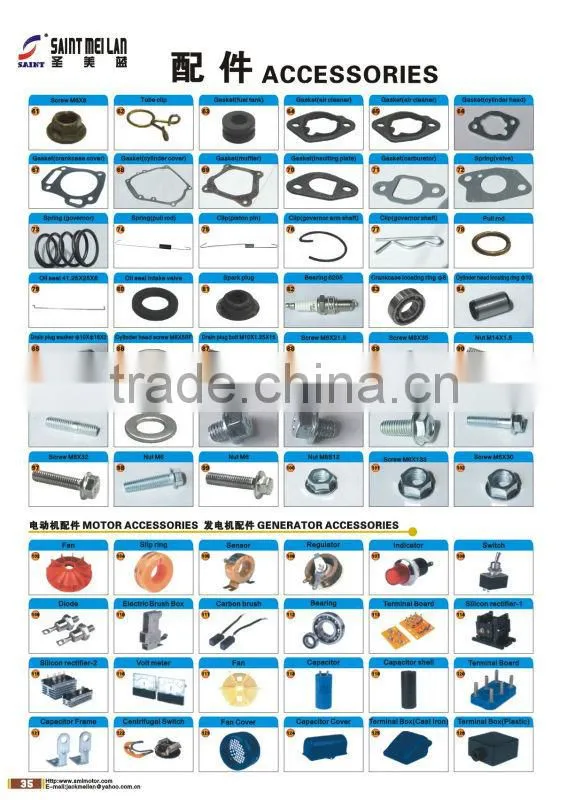 Generator spare parts, engine parts,, generator part