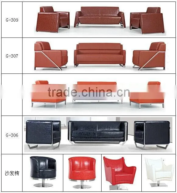 leather office sofa chair swivel sofa leisure sofa chair G-313