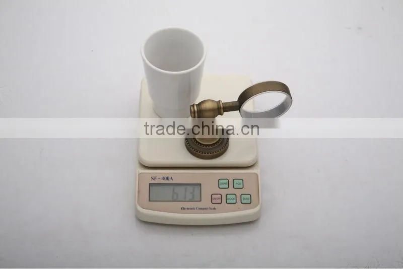 Classic Copper Pure Ceramic Single Tumbler Holder for Bathroom Accessories