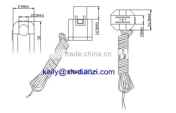 0-80A input 1:3000 split core current transformer SCT-010